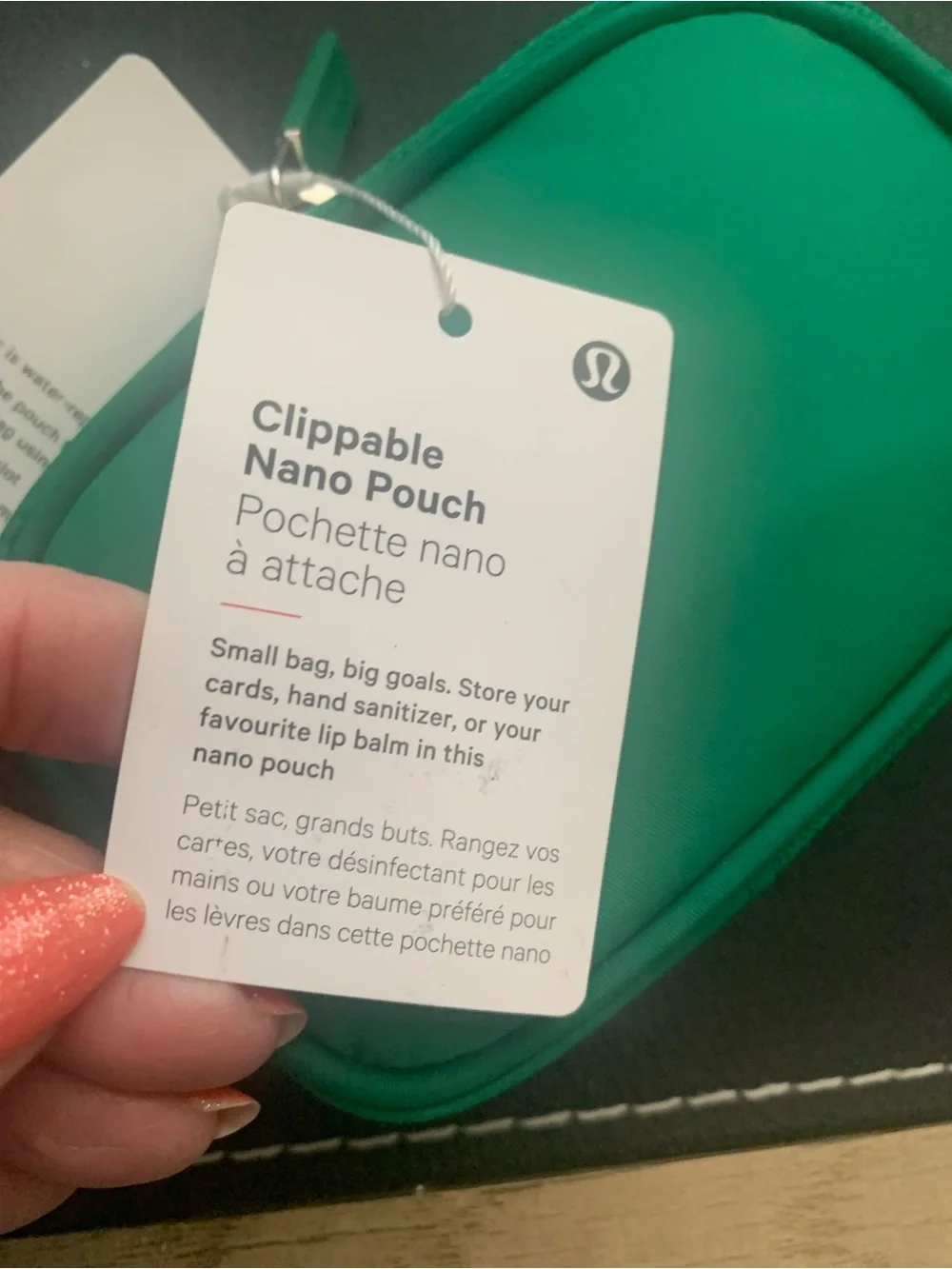 NWT Lululemon clippable nano pouch